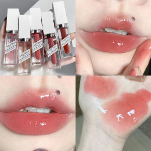 Ta💋.Kaca Madu Bibir Esensi Transparan Pelembab Warna Bibir Water Gloss Permukaan Cermin Glasir Bibir