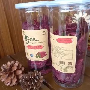 Khoai lang tím sấy giòn - hũ nhựa tròn 130 gram