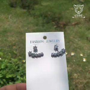 Bông tai nữ chuôi bạc 925 khuyên tai đính đá phong cách sang trọng phụ kiện trang sức Cloe Accessories 5565