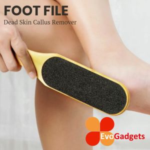 EvoGadgets - Skin Care - Large Size Double Sided Foot File for Dead Skin Callus Remover Pedicure Tool (Solid Wood) - Pengasah berus Tumit Kaki