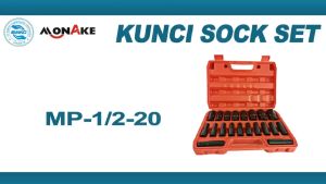 MONAKE Kunci Sok Set 1/2 inch Set: Alat Perkakas Lengkap untuk Motor