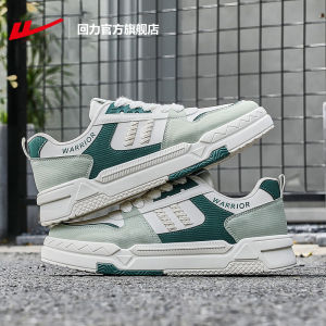 Warrior Flagship Store Mens Thick Bottom Sports Shoes Leather Surface Platform Sneakers Spring New Style Couple Loafers