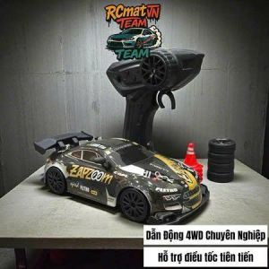 Xe đua điều khiển từ xa Mini Drift Tokyo 1/24 Octan tốc độ cao +30km/h có điều tốc Servo bẻ lái 3 góc có đèn led kèm pin sạc