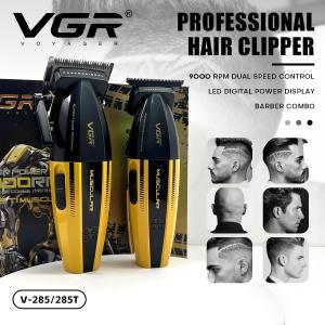 VGR | VGR Hair Trimmer Adjustable Hair Clippers Cordless Haircut Machine Barber Combo Digital Display Trimmer for Men V-285C V-285T