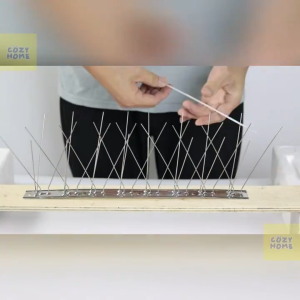 HOL (COD+3 Days Delivery)10PCS  25x10CM Bird Repellent Spikes Stainless Steel For Repellent Cat Dog Deterrent Anti -Climb Tool