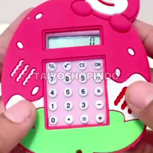 TAIYO Gantungan Kunci Kalkulator Karakter Kartun Mini Maze Game Ganci Multifungsi Hiasan Aksesoris