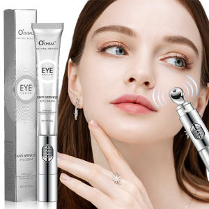 OCHEAL ไฟฟ้านวดครีมบํารุงรอบดวงตา Hyaluronic Acid Firming Fades Fine Lines Eye Care Gel Moisturizing Beauty Eye Skin Care ความงาม