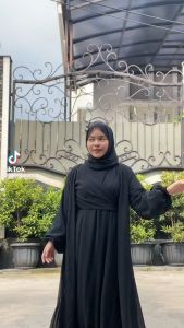 ARSHILASHOP  Medina Gamis Abaya Turkey Ceruty Babydoll 3in1 Free Outer Plus Pasmina FREE BROS Terbaru