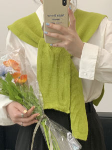 Women's Knitted Woolen Shawl: Spring & Autumn Fashionable Outerwear
