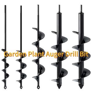 MPT Mata Bor Penggali Tanah Garden Auger Drill Steel Titanium Spiral - FG06 - Black