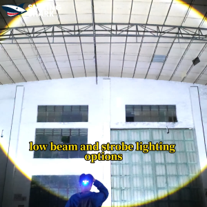 SMILING SHARK TD0253 LED Headlight Super Bright M80 9000LM 6Mode Induction Head Lamp White Red Light Type-c Rechargeable Waterproof Outdoor Lighting