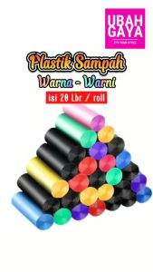 Kantong Sampah Plastik 45x50Cm Isi 15 Lembar Keranjang Roll
