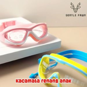 Gentle Fawn Kacamata Renang Anak & Remaja / Swimming Goggles Anti Fog HD Colorfull TR90+Silicone Ear Plug Anak Laki-laki dan Perempuan 5021