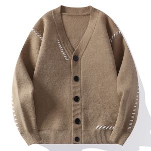 Semir Knitted Open Cardigan Mens Loose Casual V-neck Sweater Jacket Autumn Season Heavyweight Youth Fashion Long Sleeve