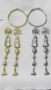 Surrealist Metal Alloy Eyes Nose Geometric Long Pendant Necklace for Women Jewelry Exaggerated Brand Show Statement Accessory