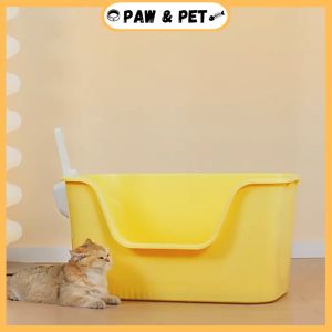 Pet Cat Toilet Jumbo Large Cat Litter Box Deodorant Extra Large Cat Litter Container Anti Splashing Tempat Litter Kucing