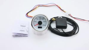 RYSJM | 52MM Car GPS Speedometer 120KM/H 7-Color Backlight Car Speed Gauge With GPS Antenna For 12V 24V Car Marine Boat Truck