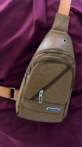 SKM Mens Casual Leather Chest Crossbody Bag Beg Lelaki / Beg Galas SK584