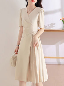 Stylish French Lightweight Elegant Slimming Chiffon Dress