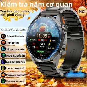 Đồng Hồ Thông Minh Sức Khỏe Trị Liệu Bằng Xung XIAOMI Dành Cho Nam Giới Đo Lipid Máu Axit Uric Phát Hiện Năm Cơ Quan Vòng Đeo Tay Thể Thao Với ECG+PPG