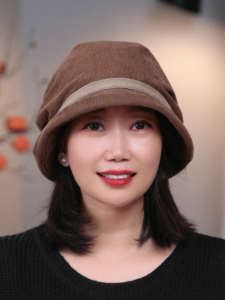 Retro Corduroy Loose Fit Casual Fishing Cap Autumn Winter Lightweight Windproof Face Slimming Shopping Street Style Hat