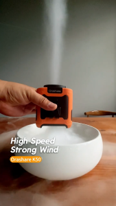 2025 M360 New Portable Handheld Waist Mini Fan Rechargeable 10000mAh 100 Levels Strong Wind with Flashlight