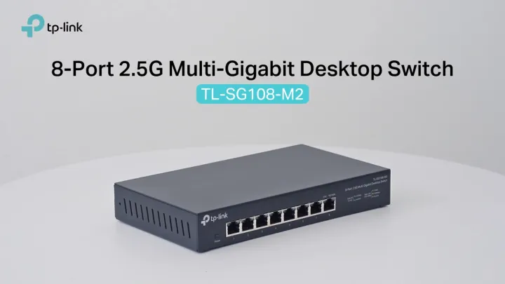 TP-Link 5/8-Port 2.5G Multi-Gigabit Unmanaged Switch - TL-SG105-M2/TL-SG108-M2