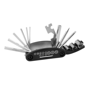 Portable 16-in-1 Bike Repair Tool Kit Folding Allen Key Socket Screwdriver Set for MTB Road Bicycle Emergency Maintenance Tools