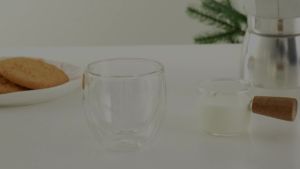 【จัดส่งจากกรุงเทพ】คู่ผนังแก้วกาแฟแก้วชุด2.7 ออนซ์ถ้วยชาแก้วใสสำหรับเครื่องดื่มเอสเพรสโซคาปูชิโน่ลาเต้เครื่องดื่มร้อน