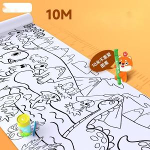 Time Learning Childrens Graffiti Large Drawing Paper Painting Long Roll Paper Kindergarten Baby Drawing Paper Special Art Thickening Long
