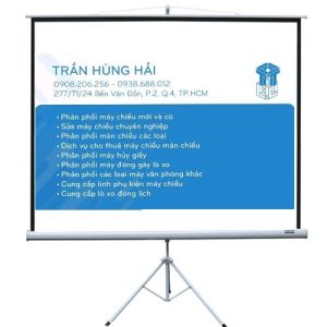 Màn chiếu 3 chân di động 1m8 giá rẻ