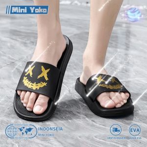 Sandal Slop Cowok Jelly Terbaru 2025 & Sandal Anti Slip Pria Karet
