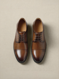 Belle | Three-Joint Design Cowhide Leather Business Shoes