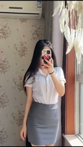 (Stock in KL-132) High-waist Mini Skirt Women OL Pencil Korean Office Solid Color hip skirt Slim Fit Skirt
