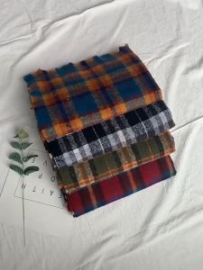 Khăn Len Quàng Cổ Nam Khăn Choàng Len Nữ Vintage Mềm Mịn Dày Caro Vintage Maxshopdoc