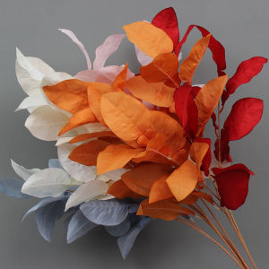 New Wedding Celebration Simulation Tangerine Leaf Window Display Floral Art Decoration Props Indoor Greenery Floral Materials