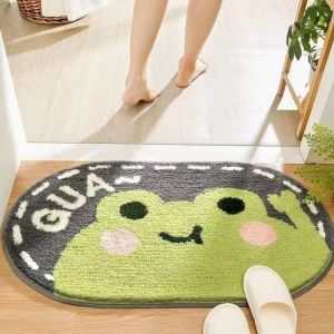 VIKAMA Cartoon Rabbit Bathroom Absorbent Rug Soft And Skin Friendly Home Decor Foot Mat For Bedrooms And Childrens Rooms