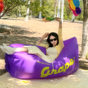 Portable Inflatable Mattress Picnic Camping Lazy Sofa Bed Multifunctional Leisure Furniture Adult Size Economic Model Abstract Pattern