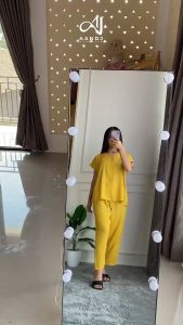 Urban Ease Piayama Polos Pajamas Tidur Wanita 1 Setel Rayon