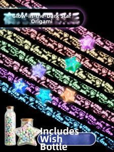 BAODIAN | Glow-in-the-Dark Folded Stars Specialty Paper