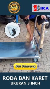 Roda Karet Mati 3 Inch Untuk Gerobak Etalase Troli Trolley Trolly 3Inch 3Inci Inci 3