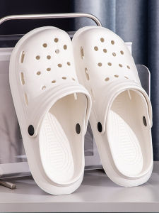 Womens Summer Beach Foam Clog Shoes Anti-slip Hollow out Big Head Slippers Flat Bottom Bubble Sandals Mens Casual Slip-On