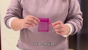 🔥TAROW Wholesale White Drawstring Organza Bags&small Pouches Jewelry Package Bags Christmas Wedding Packaging Gift Bags