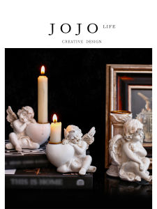 European Style Decorative Candlestick Garden Courtyard Ornaments JOJOS L PD Jess Resin Branch Candle for Home Decoration