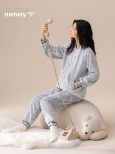 JIALEFEN | Warm Winter Flannel Coral Fleece Home Wear