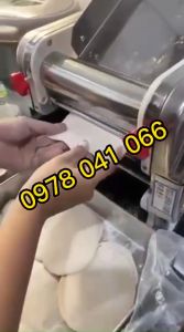 Máy cán bột vỏ bánh pizza lô cán 24cm
