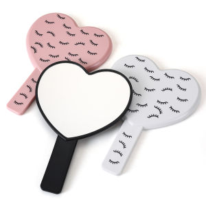 Gương Trang Điểm Cầm Tay Hình Trái Tim Độ Phân Giải Cao Di Động Nhỏ Gọn Dành Cho Trang Điểm Tại Spa Salon Có Tay Cầm