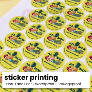 100pcs Custom Vinyl Stickers – Waterproof Smudge-Proof & Durable Label Sticker
