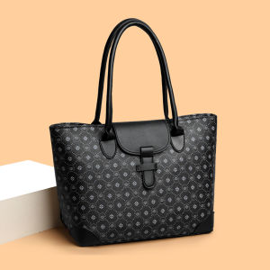 Túi Xách Nữ Thời Trang Đa Năng Dung Tích Lớn Thường Ngày Đi Làm Bằng Da PU Mềm Màu Trơn Có Khóa Kéo