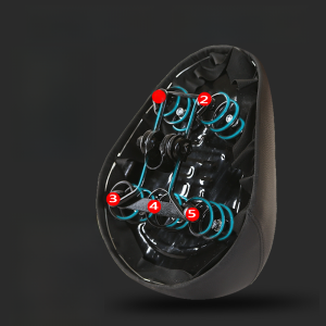 Universal Waterproof Leather Seat Cushion for Electric Bicycles And Battery Cars Shock Absorption Iron Shell Vehicle Accessories